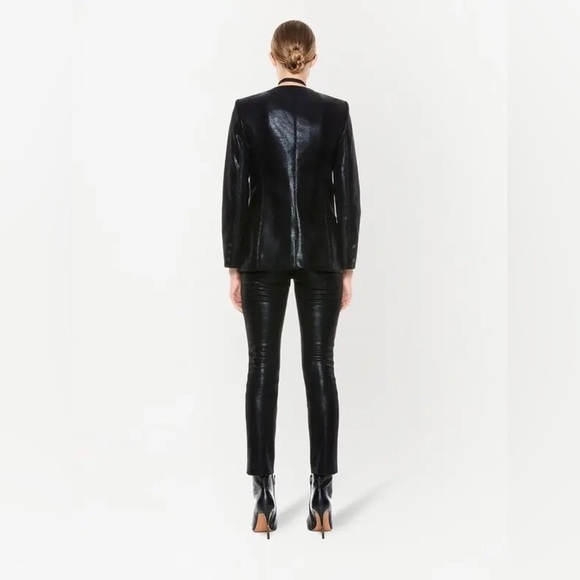 ALICE + OLIVIA Macey Vegan Leather Blazer NWOT - Picture 6 of 15